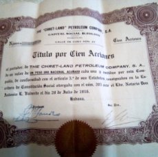Coleccionismo Acciones Extranjeras: LOTE DE 6 ACCIONES 1916 CUBA
