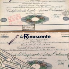 Coleccionismo Acciones Extranjeras: DOS ACCIONES LA RINASCENTE ITALIA. Lote 393601044