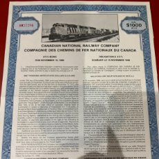 Coleccionismo Acciones Extranjeras: ACCIÓN - CANADIAN NATIONAL RAILWAY COMPANY - 1976 -