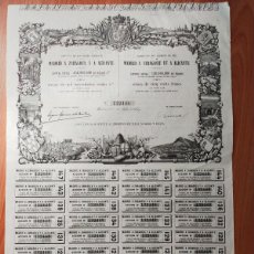 Collezionismo Azioni Internazionali: COMPAÑIA DE FERROCARRILES 1859