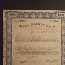 Collezionismo Azioni Internazionali: ACCION BONO VISTA ALEGRE CLUB 1956 SANTIAGO DE CUBA
