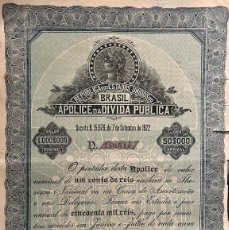 Collezionismo Azioni Internazionali: BONO ACCION 1922 REPUBLICA E U BRASIL BOLSA ANTIGUA