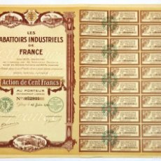 Collezionismo Azioni Internazionali: LES ABATTOIRS INDUSTRIELS DE FRANCE