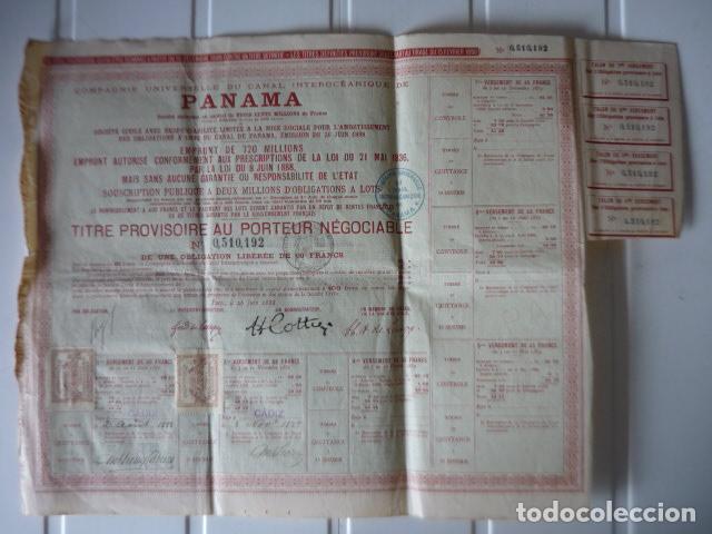Collectables International Shares: ACCION CANAL DE PANAMA 1888