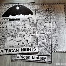 Arte: BONITAS 3 LAMINAS GRANDES DE 89X61.CM APROX AFRICAN FANTASY 1989