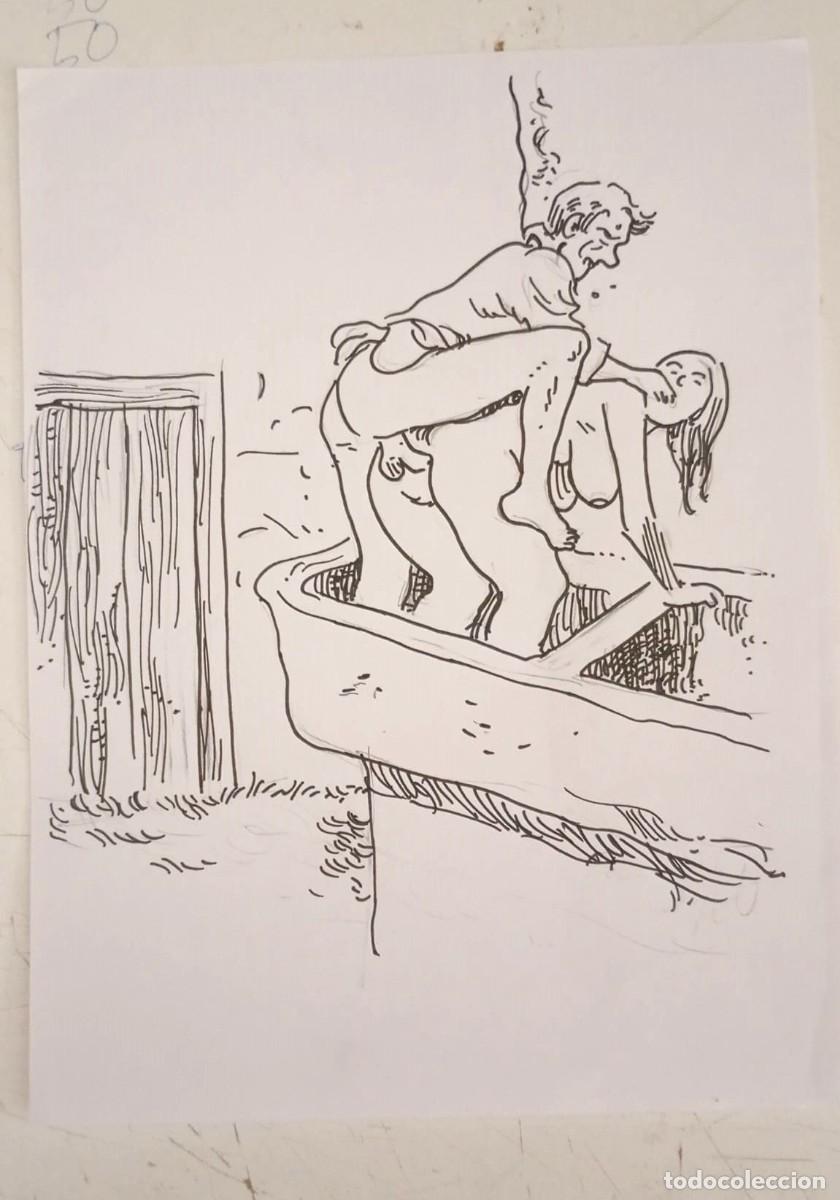 Kunst: DIBUJO ER&Oacute;TICO ORIGINAL SIN FIRMA
