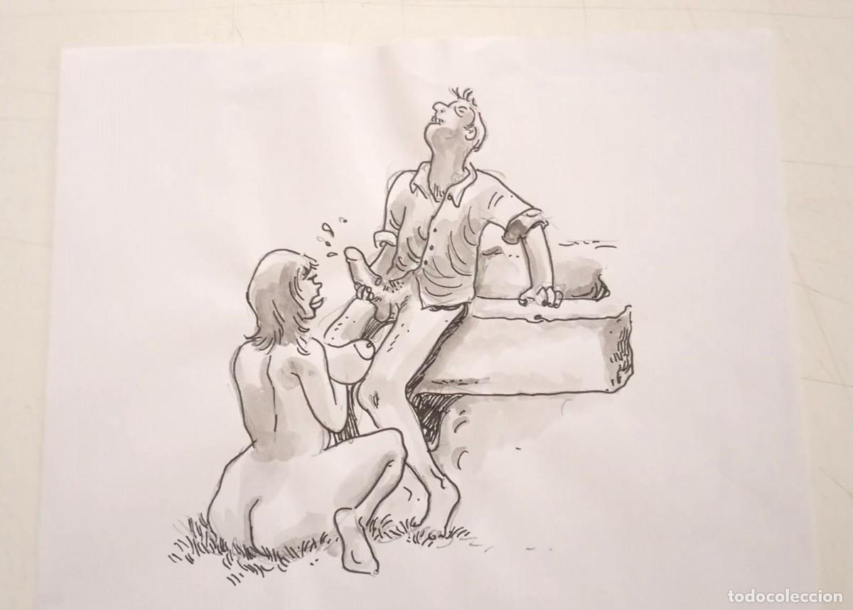 Kunst: DIBUJO ER&Oacute;TICO ORIGINAL SIN FIRMA