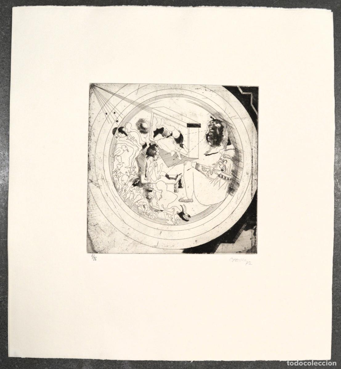 Art: Jorge Castillo (Pontevedra, 1933) Aguafuerte original de la colecci&oacute;n Pornographisme. 1972.