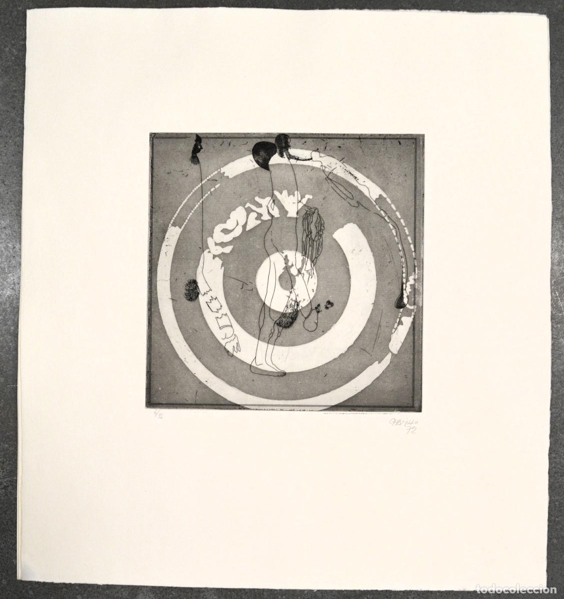 Art: Jorge Castillo (Pontevedra, 1933) Aguafuerte original de la colecci&oacute;n Pornographisme. 1972.