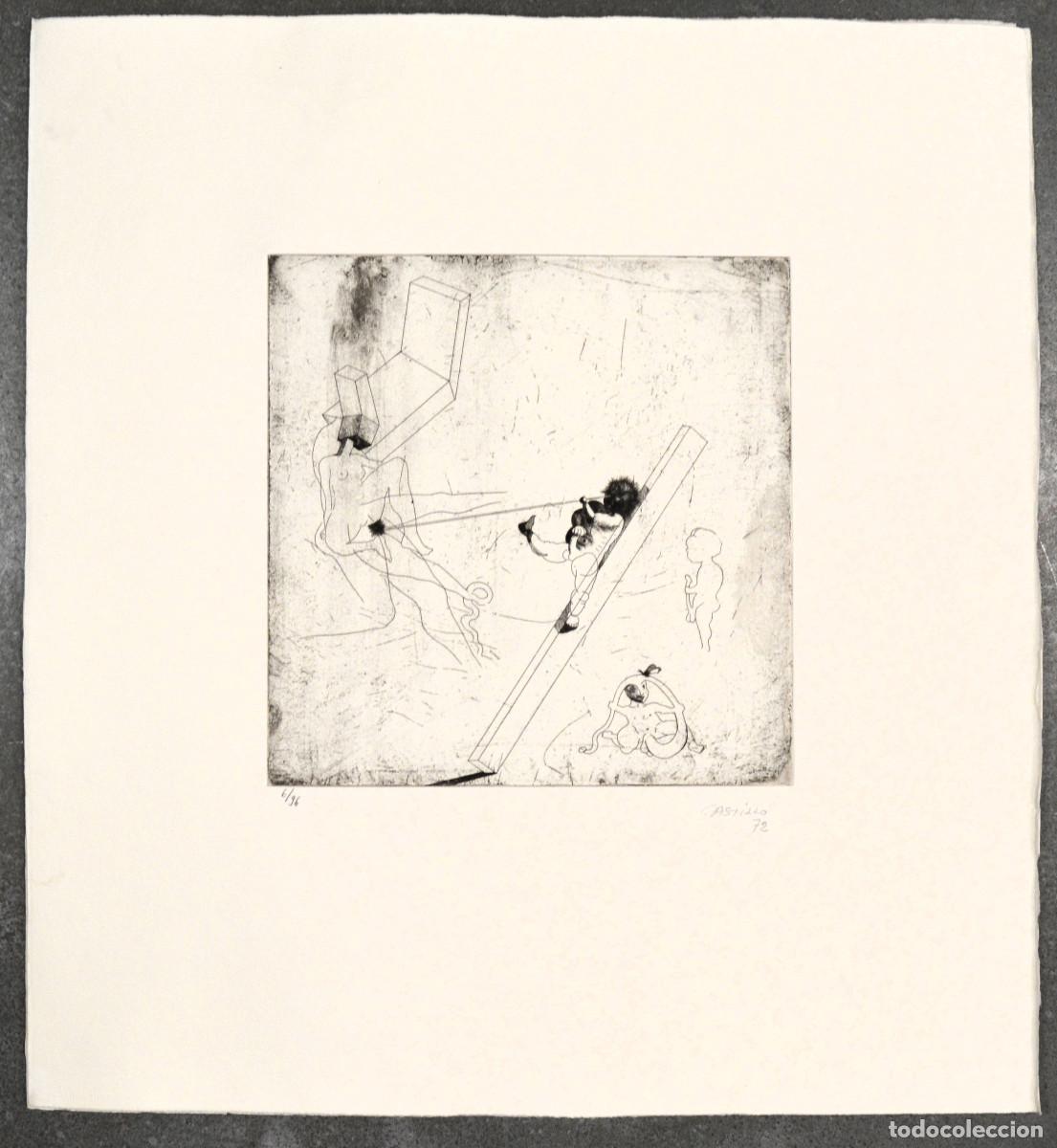 Art: Jorge Castillo (Pontevedra, 1933) Aguafuerte original de la colecci&oacute;n Pornographisme. 1972.