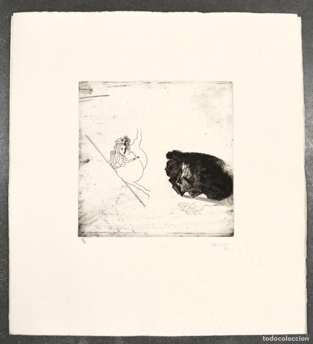 Art: Jorge Castillo (Pontevedra, 1933) Aguafuerte original de la colecci&oacute;n Pornographisme. 1972.