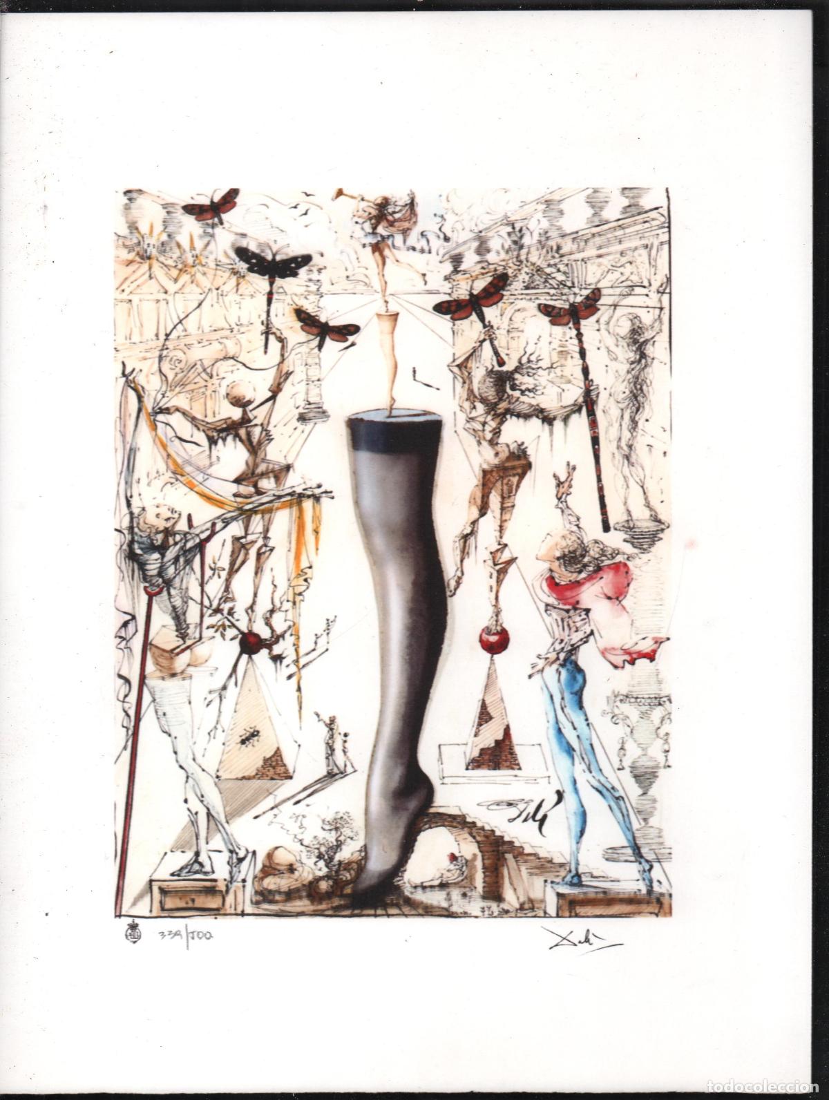 Arte: SALVADOR DAL&Iacute; COMPOSICI&Oacute;N PIERNA REPRODUCCI&Oacute;N IMPRESI&Oacute;N DIGITAL NUMERADA L&Aacute;PIZ 339/500 EJEMPLARES