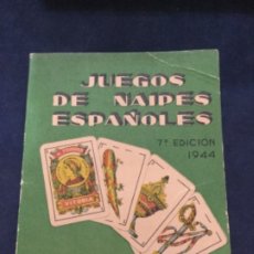 Barajas: JUEGOS DE NAIPES ESPAÑOLES 7ª EDICION 1944 - HIJOS DE HERACLIO FOURNIER - 14,4X10,6CM - BUEN ESTADO