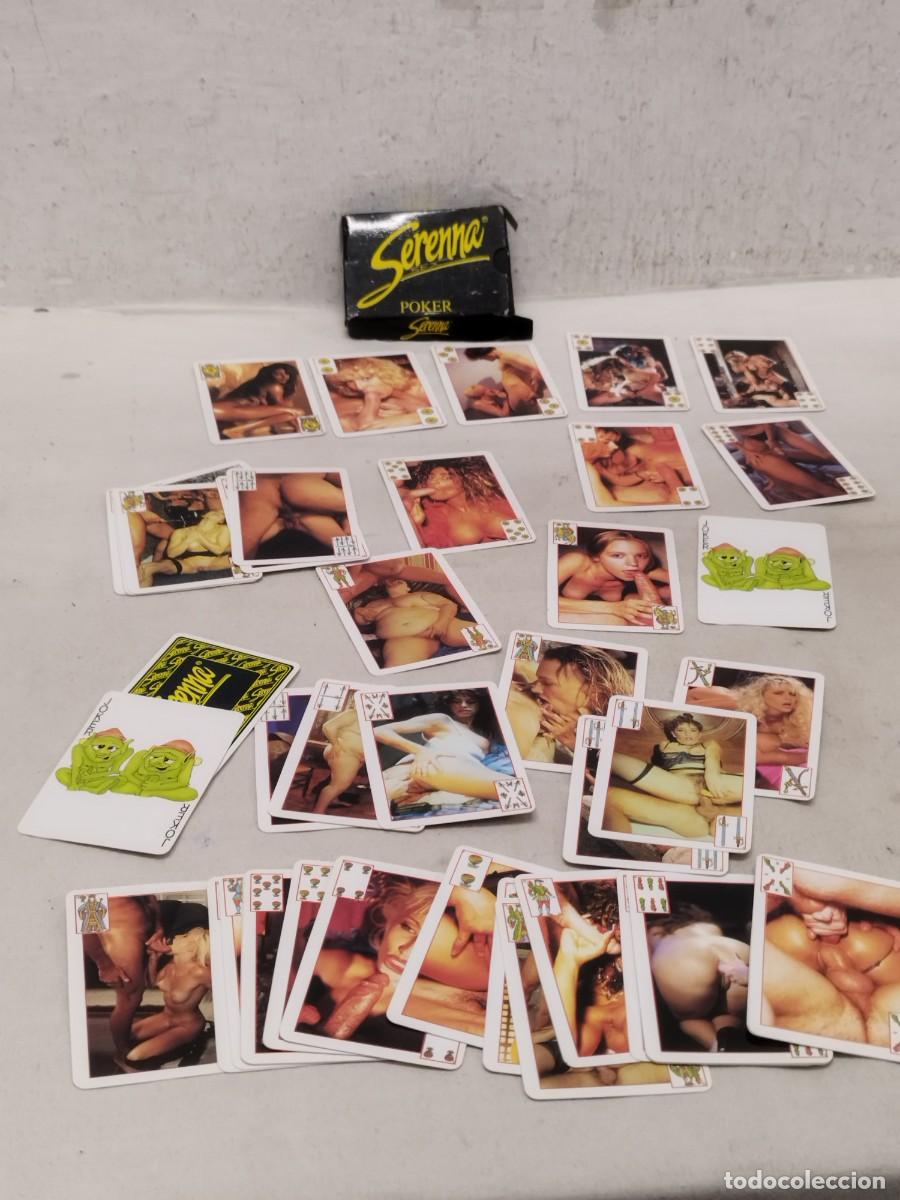 Barajas: Baraja de cartas poker porno para adultos, juego de mesa Serenna Poker. 51 cartas.