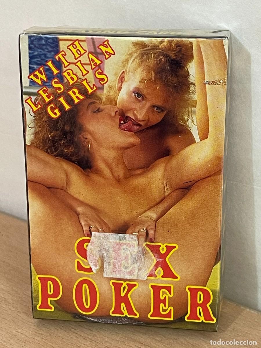 Barajas: 3- Baraja Sex Poker with lesbian girls 54 great playing cards deck of cards a&ntilde;os 90 D.S.A Spain sexo