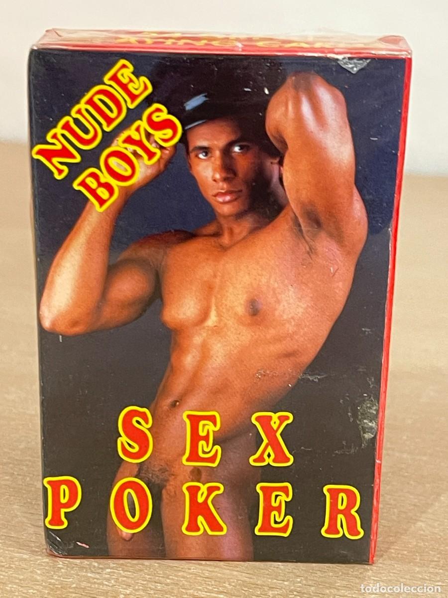 Barajas: 5- Baraja Sex Poker with nude boys 54 great playing cards deck of cards a&ntilde;os 90 D.S.A. Spain sexo
