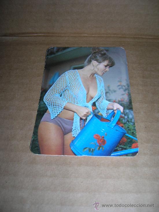 Kalender: Calendario de bolsillo 1974. Serie chicas (desnudos, er&oacute;ticos, bikini). Publicidad taller agr&iacute;cola..