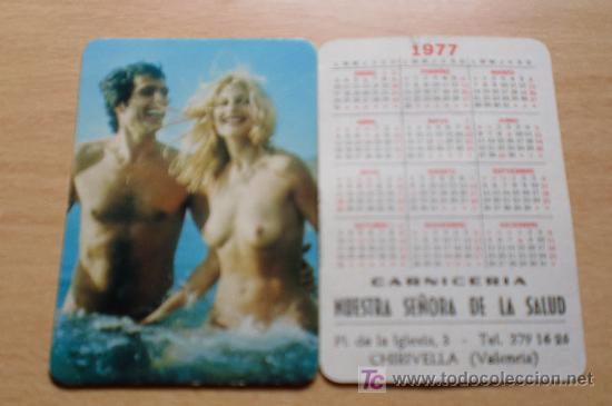 Calendars: VALENCIA-CALENDARIO CHICA  1977-CARNICERIA,NUESTRA SE&Ntilde;ORA DE LA SALUD-PL DE LA IGLESIA,3-CHIRIVELLA
