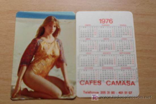 Calendars: CALENDARIO CHICA  1976-CAFES CAMASA-