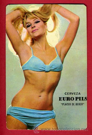 Kalender: CALENDARIO PUBLICIDAD CERVEZA , EURO PILS, CHICA , 1970 , CAL3983