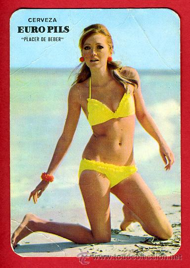 Kalender: CALENDARIO PUBLICIDAD CERVEZA , EURO PILS, CHICA , 1970 , CAL3985