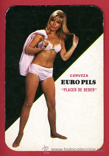 Calendriers: CALENDARIO PUBLICIDAD CERVEZA , EURO PILS, CHICA , 1968 , CAL3991