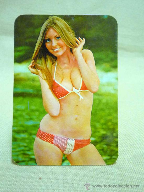Calendriers: TARJETA, TAMA&Ntilde;O CALENDARIO, 1975, EROTICO, CHICA POSANDO, NAVIDAD, FALLA, LES FORQUES, LOTERIA NACIO