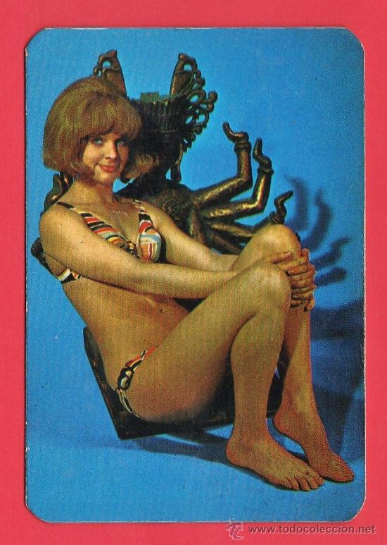 Calendars: calendario bolsillo - chica sexy - pub. bar angel - barcelona - a&ntilde;o 1972