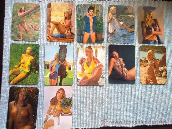 Calendars: LOTE 12 CALENDARIOS ER&Oacute;TICOS 1976 - CE21