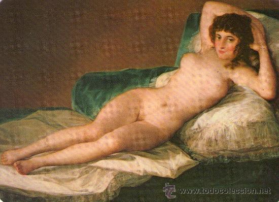 Kalender: 1102- CALENDARIO NO  FOURNIER 1977-GOYA: LA MAJA DESNUDA