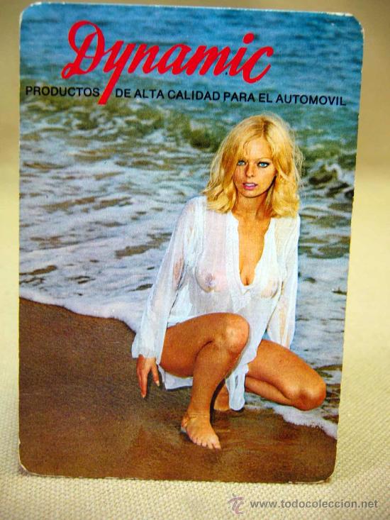 Kalender: CALENDARIO EROTICO, CHICA EN PLAYA, DYNAMIC, PRODUCTOS PARA EL AUTOMOVIL, SUIMPA, 1973