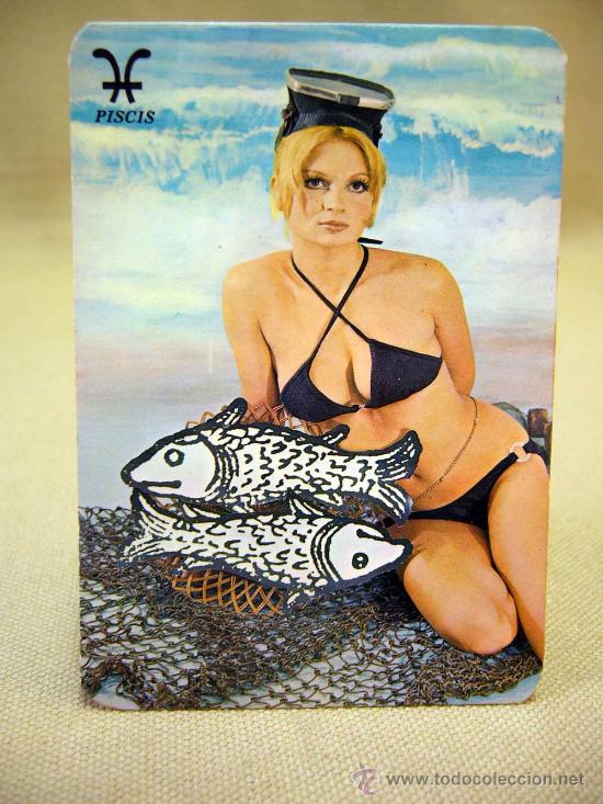 Calendriers: CALENDARIO EROTICO, CHICA EN PLAYA, PISIS, HOROSCOPO, SELECCION 70, 1973
