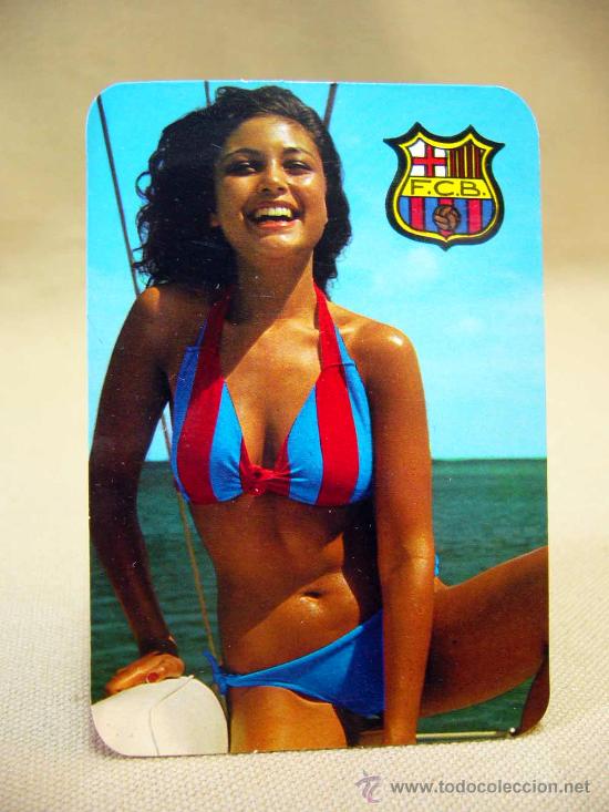 Calendriers: CALENDARIO de BOLSILLO, EROTICO, FUTBOL CLUB BARCELONA, BAR BEL, LA CENIA, 1976