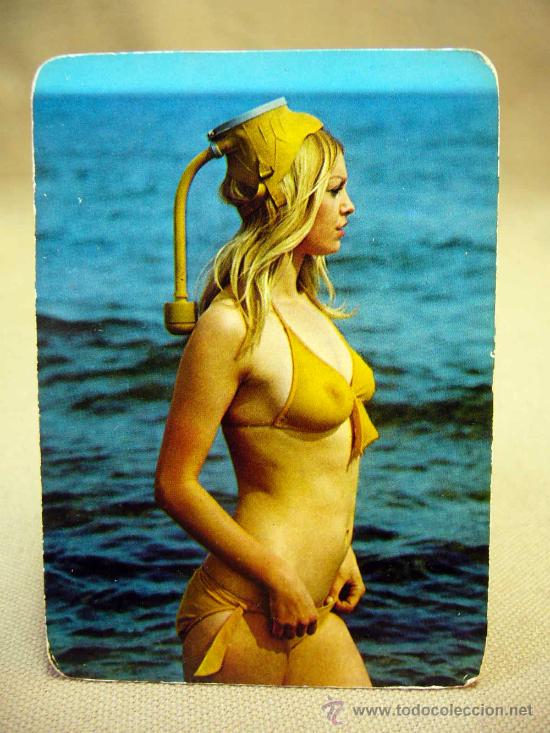 Calendriers: CALENDARIO EROTICO, 1974, CHICA POSANDO EN EL MAR, CAFES LA MULATA, VALENCIA
