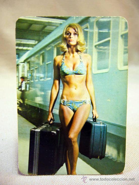 Kalender: CALENDARIO, CHICA, EROTICO, 1974, METRO, TRANSPORTES EL CID, VALENCIA