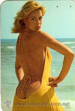 Kalender: Calendario de bolsillo. Chica . 1975. Con Publicidad.