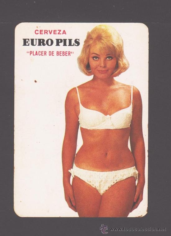 Calendars: Calendario  de 1968 con foto 'er&oacute;tica' y publicidad de la cerveza Euro Pils