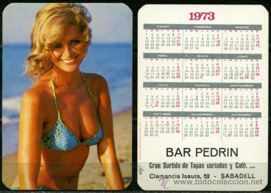 Calendarios: Calendarios Bolsillo ”DESNUDOS” - CHICA 1973 - Foto 1 - 36645935