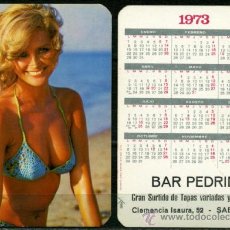 Calendarios: CALENDARIOS BOLSILLO ”DESNUDOS” - CHICA 1973. Lote 36645935