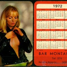 Calendarios: CALENDARIOS BOLSILLO ”DESNUDOS” - CHICA 1972. Lote 36646662