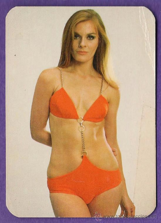 Calendars: calendario bolsillo - chica con bikini - bar tiburon / cornella - a&ntilde;o 1974