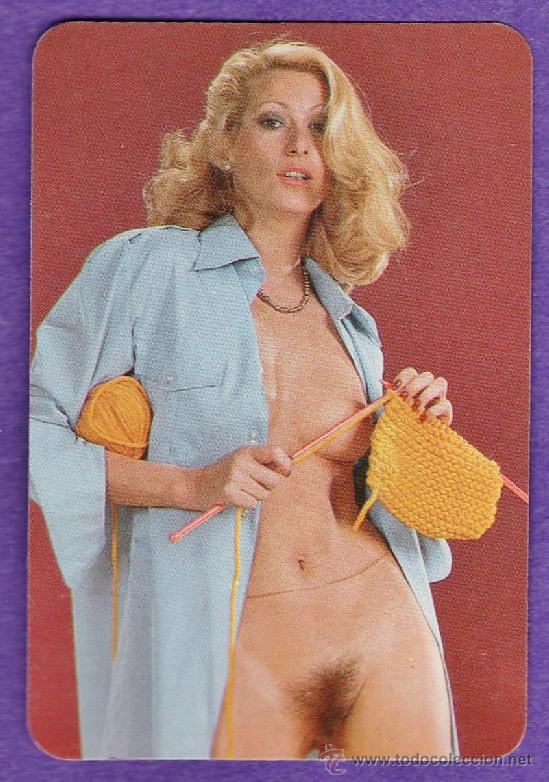 Calendars: calendario bolsillo - chica con punto de lana - masia a ca l'artille - a&ntilde;o 1977