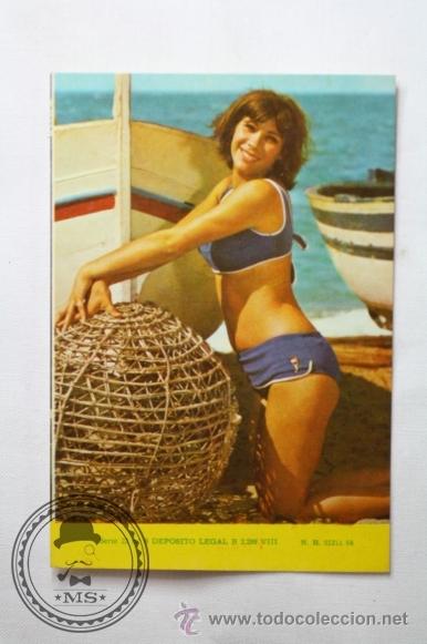 Calendriers: Calendario A&ntilde;o 1967 - Chica Serie 22 N&ordm; 9 - Publicidad Dorso Instalaciones Trime -  REF 089