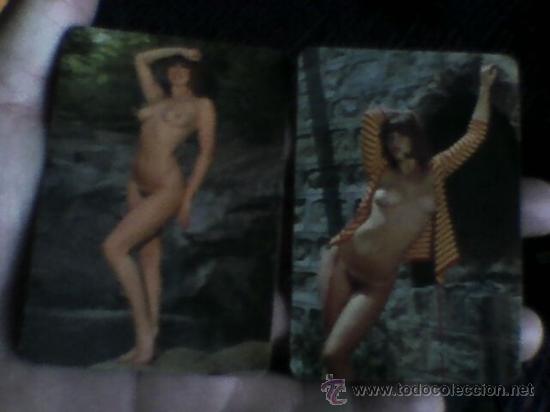 Calendriers: Lote 2 Calendarios  erotico misma chica a&ntilde;os 70  Sin publicidad  trasera  1977