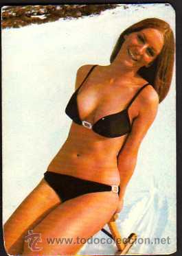 Calendars: Calendario de bolsillo. Chica . 1973. Con Publicidad