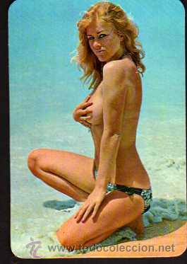 Calendars: Calendario de bolsillo. Chica . 1975. Con Publicidad