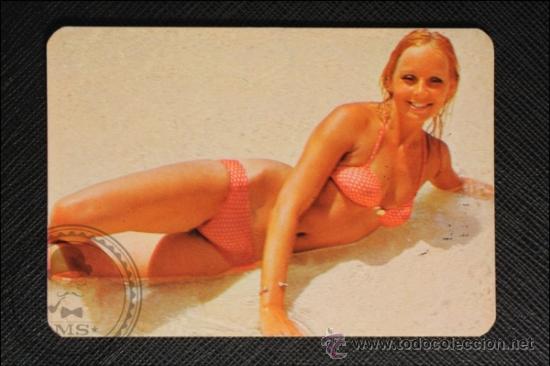 Calendriers: Calendario de Bolsillo - A&ntilde;o 1974 - Chica Posando publicidad al dorso