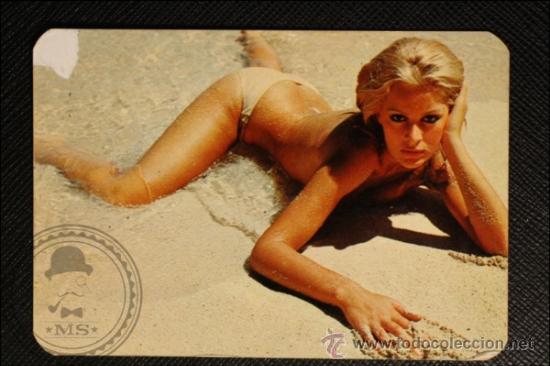 Calendriers: Calendario de Bolsillo - A&ntilde;o 1974 - Chica Posando publicidad al dorso