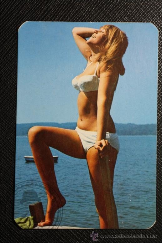 Calendriers: Calendario de Bolsillo - A&ntilde;o 1974 - Chica Posando publicidad al dorso