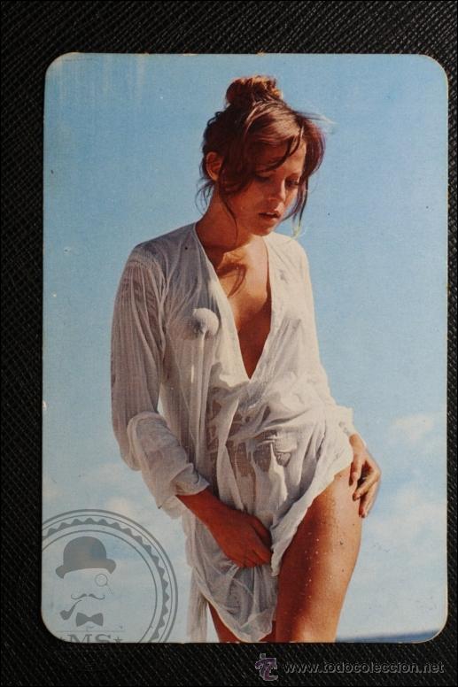 Calendriers: Calendario de Bolsillo - A&ntilde;o 1974 - Chica Posando publicidad al dorso